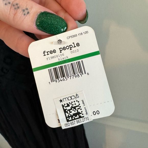 NWT Free People Adella Black Maxi Slip Dress - Picture 12 of 12